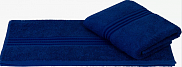Полотенце гладкокрашенное жаккардовое, Богема (1509) темно-синий, 70*140см