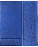 Полотенце гладкокрашенное жаккардовое, Саванна (1517) синий, 50*90см