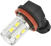 Автолампа диод H11 12V 12 SMD, 1-контакт, Белая, Ближний, дальний, противотуманные, Skyway S08201005