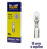Автолампа "Маяк" Original Pro Oem 02412Бц/10 (001026) W1.2W 24V 1.2W W2x4.6d