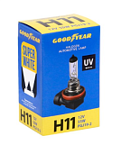 Лампа автомобильная галогенная Goodyear PGJ19-2 Super White, Н11, 12V 55W