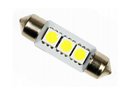 Светодиод Фанлайт White 4SMD, 24-734, 24V T11x36 S8.5