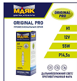 Лампа автомобильная Маяк Original Pro Oem 02120 (001028) Н 1, 12V 55W P14.5s