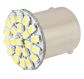 Автолампа Skyway S08201062, S25 (P21/5W) 12V 22 SMD BAY15d, Белая, 2 шт